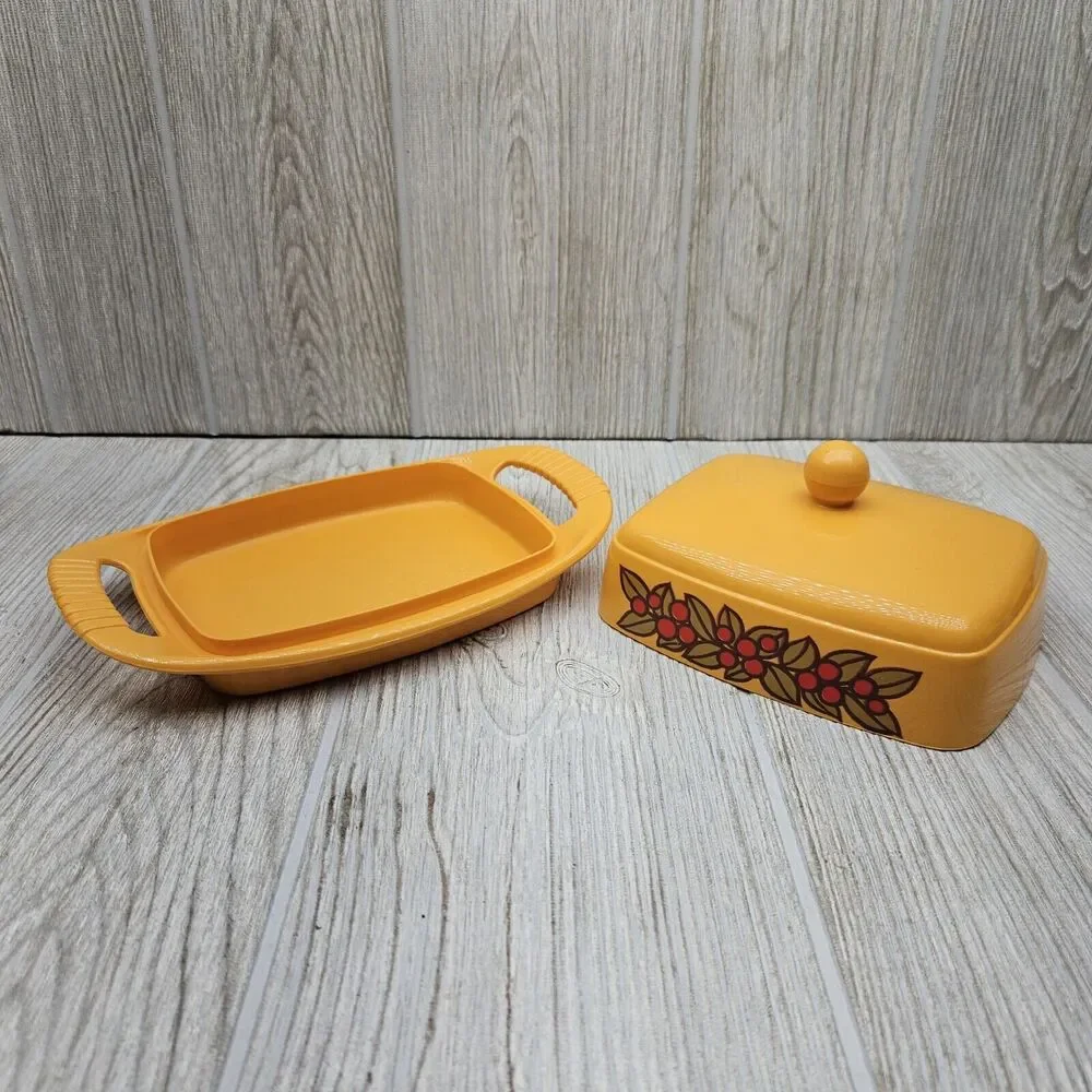 Vintage 70's Emsa Lot MCM Retro Mod Cream‎ Sugar Butter Salt Pepper W. Germany